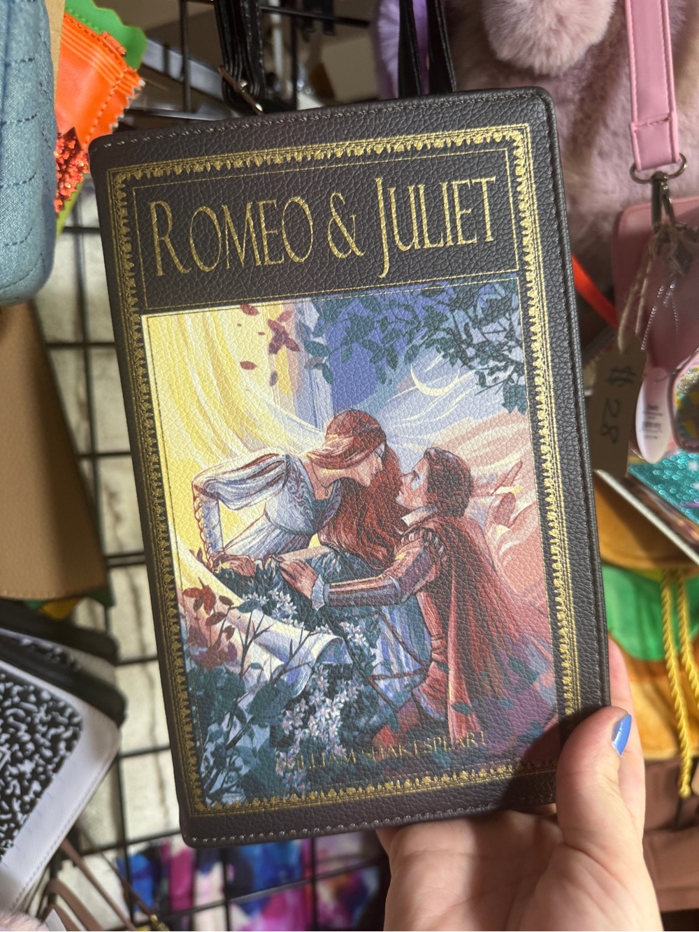 Romeo & Juliet Book Purse Clutch Wristlet Crossbody - Novelty Purse